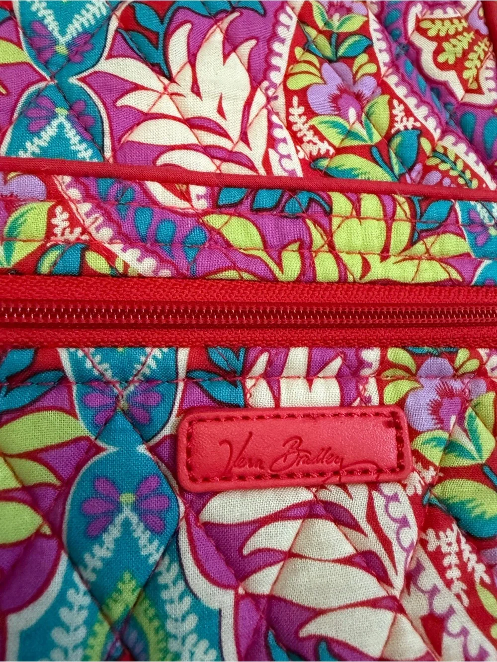 Vera Bradley Multicolor Paisley Crossbody — Pink, Blue & Yellow